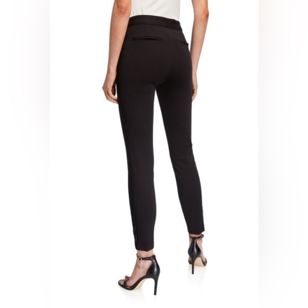 PAIGE Tereza Skinny Tuxedo Trousers Velvet Side Stripes - Sz 27 - Picture 3 of 9